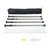 VEVOR Dust Barrier Poles, Carry Bag, 10 Ft Poles with 4 Telescoping Poles, and 32.8x13.12 Ft Plastic Film