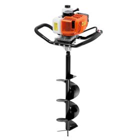 VEVOR Gas Post Hole Digger 63CC 2400W with 8' Drill Bits & 1 Extension Rod
