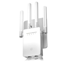 WiFi Extender Signal Booster for Home,Internet Extender WiFi Booster white