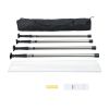 VEVOR Dust Barrier Poles, Carry Bag, 10 Ft Poles with 4 Telescoping Poles, and 32.8x13.12 Ft Plastic Film