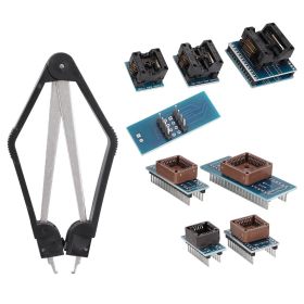 9 Piece Programmer Adapters Sockets Kit for TL866CS TL866A EZP2010 IC Extractor (Option: as picture)