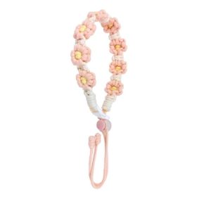 Hand-Woven Cute Daisy Mug Strap for 8-40oz Portable Sports Water (Type Use: for 8-40oz, Color: Pink)